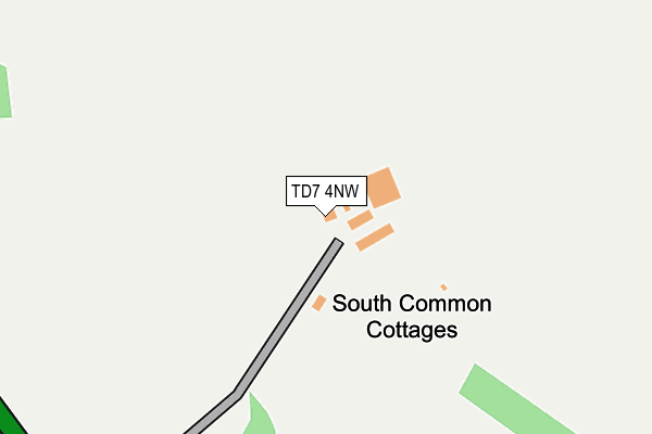 TD7 4NW map - OS OpenMap – Local (Ordnance Survey)