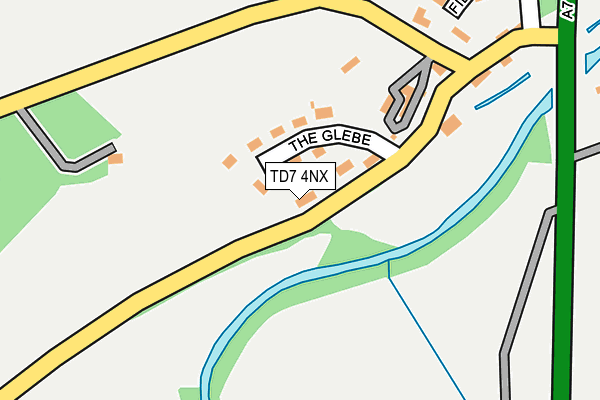 TD7 4NX map - OS OpenMap – Local (Ordnance Survey)
