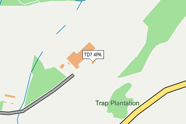 TD7 4PA map - OS OpenMap – Local (Ordnance Survey)