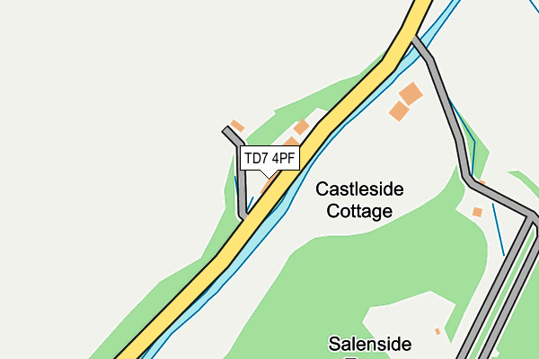 TD7 4PF map - OS OpenMap – Local (Ordnance Survey)