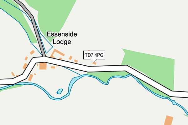 TD7 4PG map - OS OpenMap – Local (Ordnance Survey)