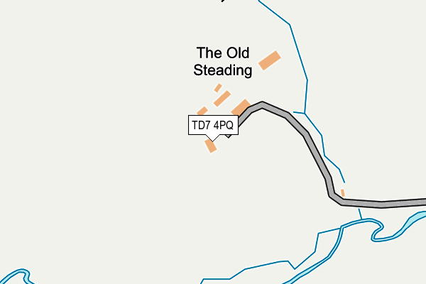 TD7 4PQ map - OS OpenMap – Local (Ordnance Survey)