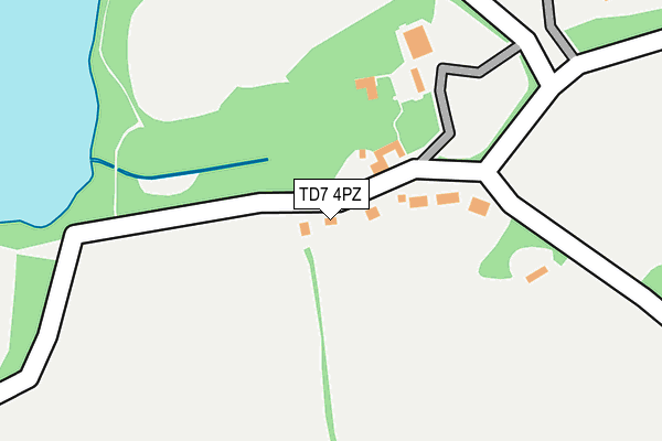 TD7 4PZ map - OS OpenMap – Local (Ordnance Survey)