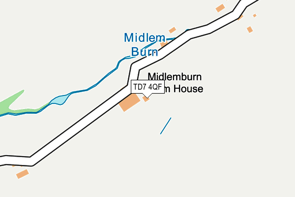TD7 4QF map - OS OpenMap – Local (Ordnance Survey)
