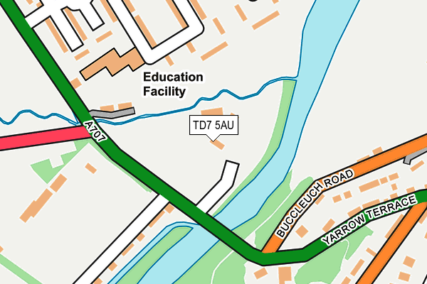 TD7 5AU map - OS OpenMap – Local (Ordnance Survey)