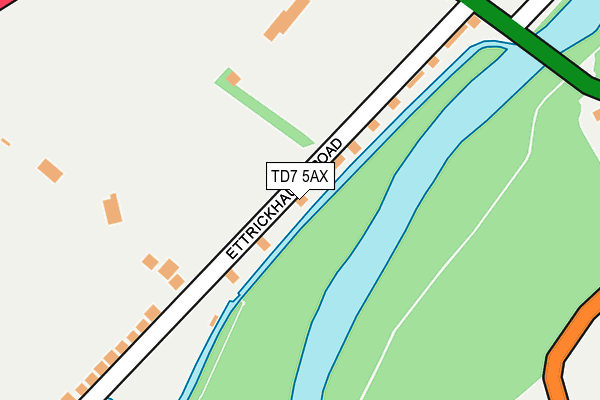 TD7 5AX map - OS OpenMap – Local (Ordnance Survey)