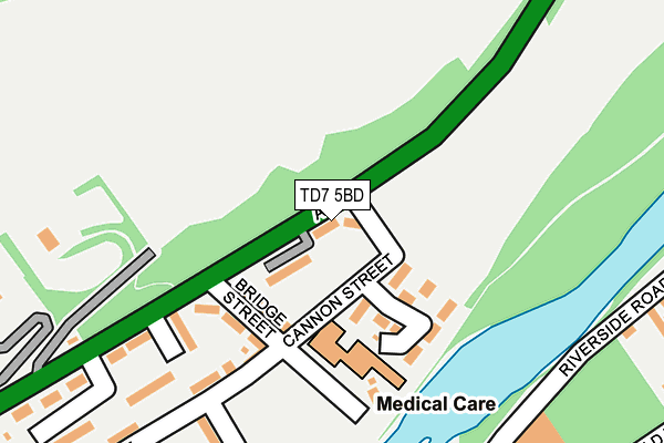 TD7 5BD map - OS OpenMap – Local (Ordnance Survey)