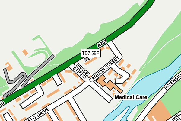 TD7 5BF map - OS OpenMap – Local (Ordnance Survey)