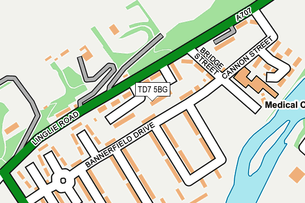 TD7 5BG map - OS OpenMap – Local (Ordnance Survey)