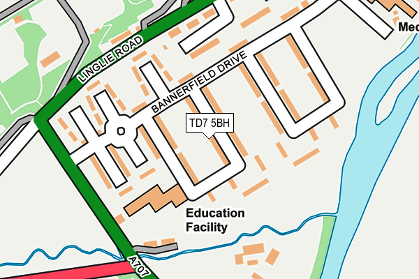 TD7 5BH map - OS OpenMap – Local (Ordnance Survey)