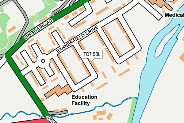 TD7 5BL map - OS OpenMap – Local (Ordnance Survey)