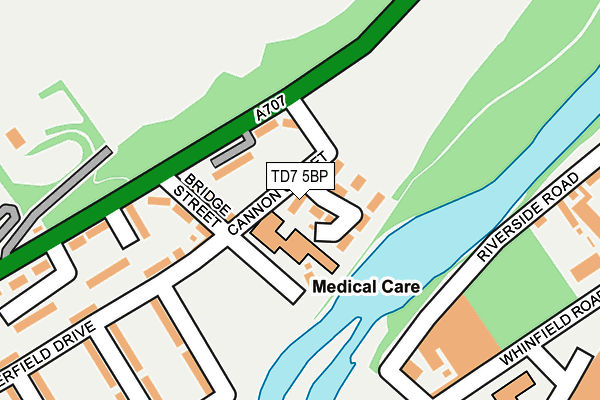 TD7 5BP map - OS OpenMap – Local (Ordnance Survey)