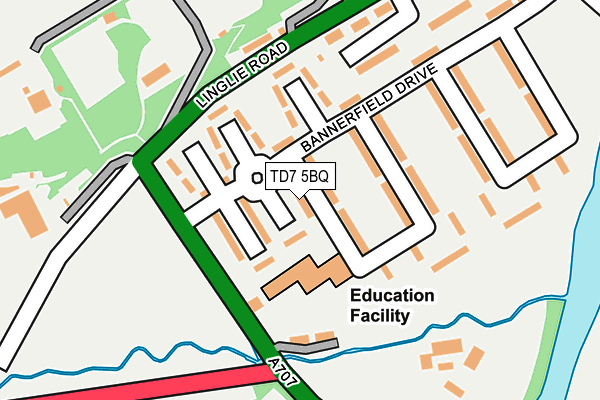 TD7 5BQ map - OS OpenMap – Local (Ordnance Survey)