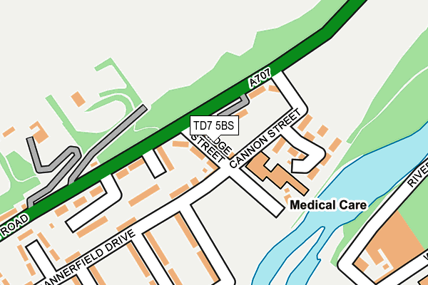 TD7 5BS map - OS OpenMap – Local (Ordnance Survey)