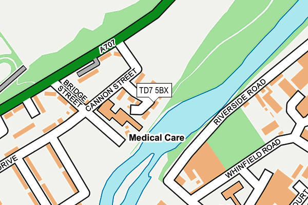 TD7 5BX map - OS OpenMap – Local (Ordnance Survey)