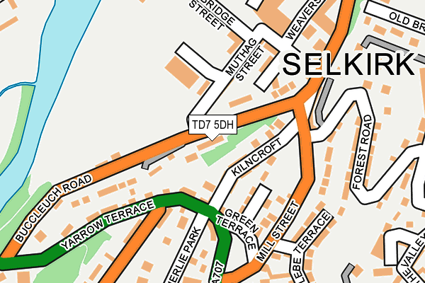 TD7 5DH map - OS OpenMap – Local (Ordnance Survey)