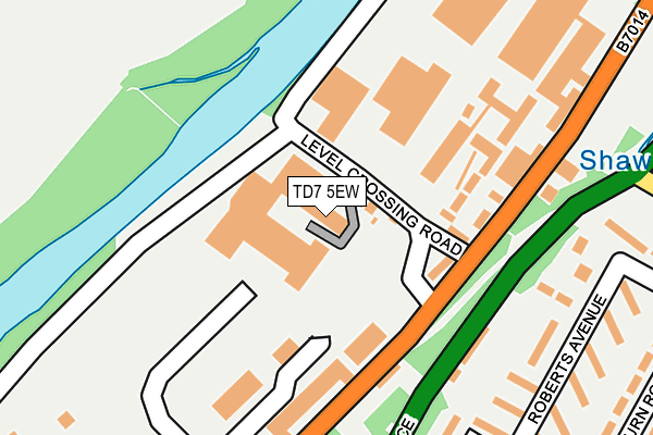 TD7 5EW map - OS OpenMap – Local (Ordnance Survey)