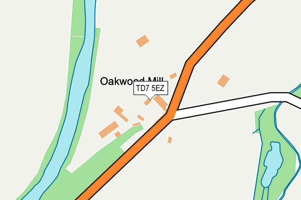 TD7 5EZ map - OS OpenMap – Local (Ordnance Survey)