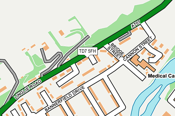 TD7 5FH map - OS OpenMap – Local (Ordnance Survey)