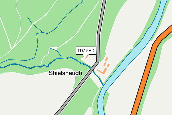 TD7 5HD map - OS OpenMap – Local (Ordnance Survey)