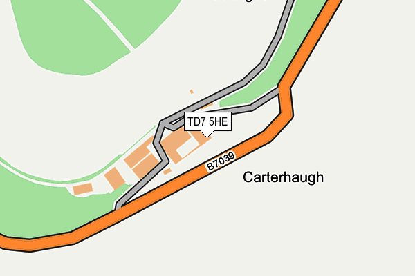 TD7 5HE map - OS OpenMap – Local (Ordnance Survey)