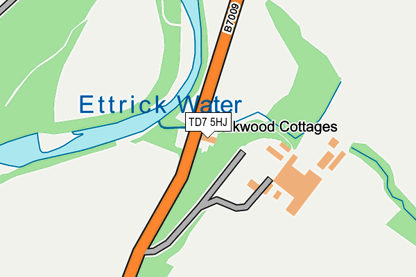 TD7 5HJ map - OS OpenMap – Local (Ordnance Survey)