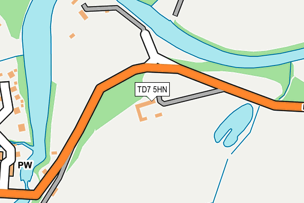 TD7 5HN map - OS OpenMap – Local (Ordnance Survey)