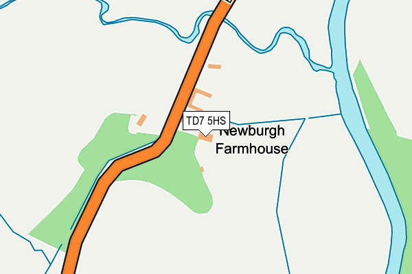 TD7 5HS map - OS OpenMap – Local (Ordnance Survey)