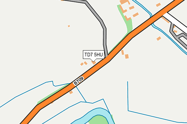 TD7 5HU map - OS OpenMap – Local (Ordnance Survey)