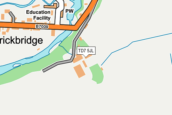 TD7 5JL map - OS OpenMap – Local (Ordnance Survey)