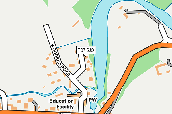 TD7 5JQ map - OS OpenMap – Local (Ordnance Survey)