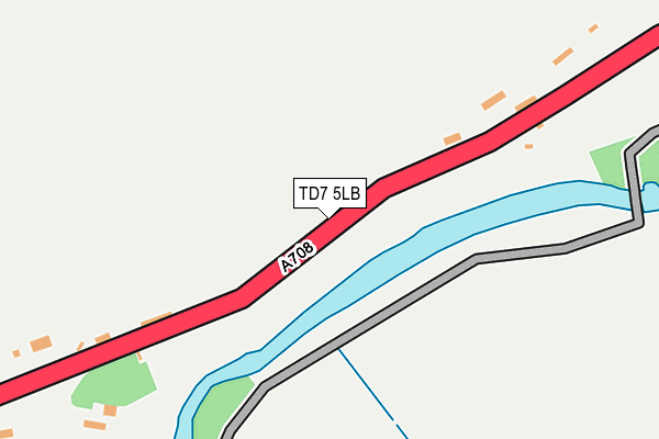 TD7 5LB map - OS OpenMap – Local (Ordnance Survey)
