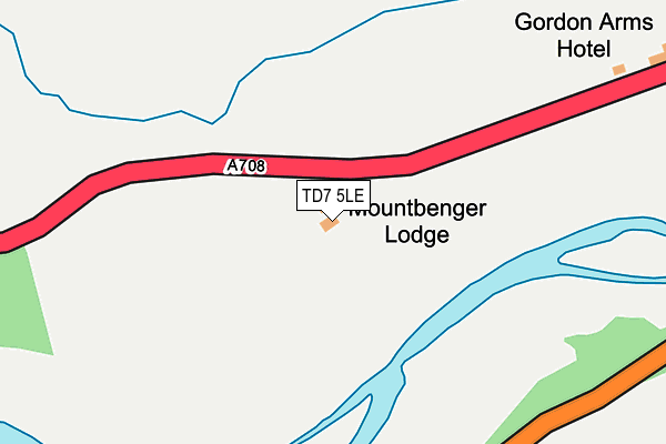 TD7 5LE map - OS OpenMap – Local (Ordnance Survey)