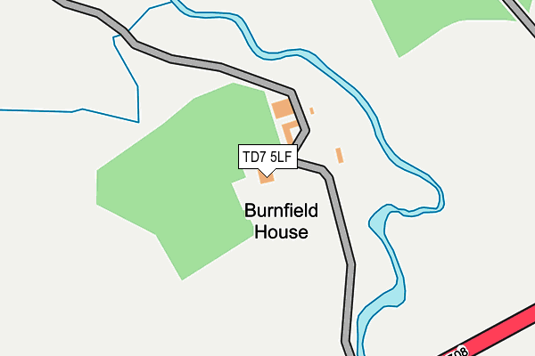 TD7 5LF map - OS OpenMap – Local (Ordnance Survey)