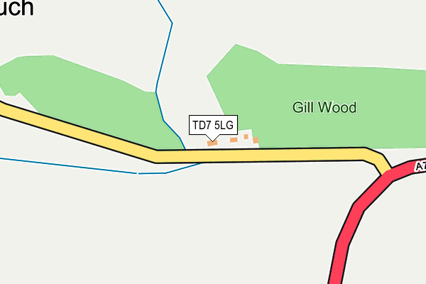 TD7 5LG map - OS OpenMap – Local (Ordnance Survey)