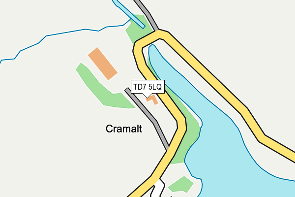 TD7 5LQ map - OS OpenMap – Local (Ordnance Survey)