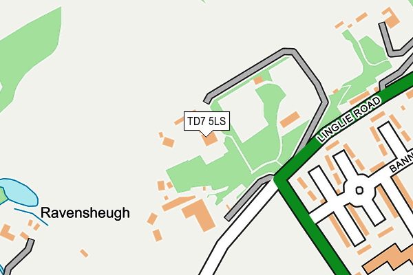 TD7 5LS map - OS OpenMap – Local (Ordnance Survey)