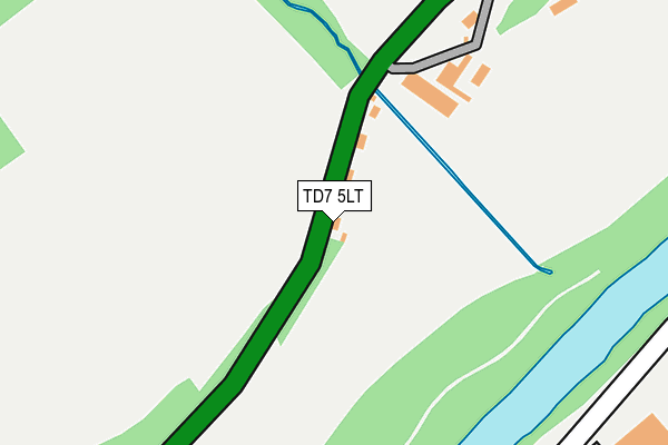 TD7 5LT map - OS OpenMap – Local (Ordnance Survey)