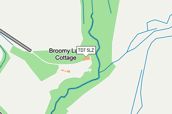TD7 5LZ map - OS OpenMap – Local (Ordnance Survey)