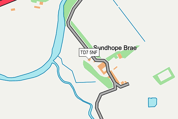 TD7 5NF map - OS OpenMap – Local (Ordnance Survey)