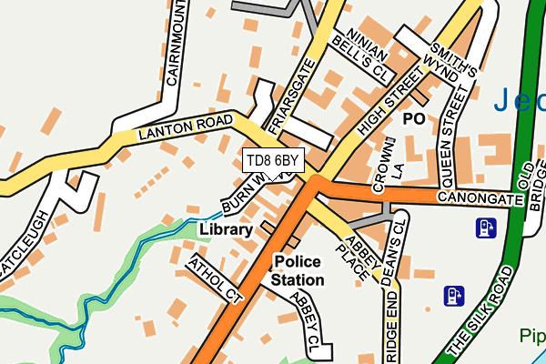 TD8 6BY map - OS OpenMap – Local (Ordnance Survey)