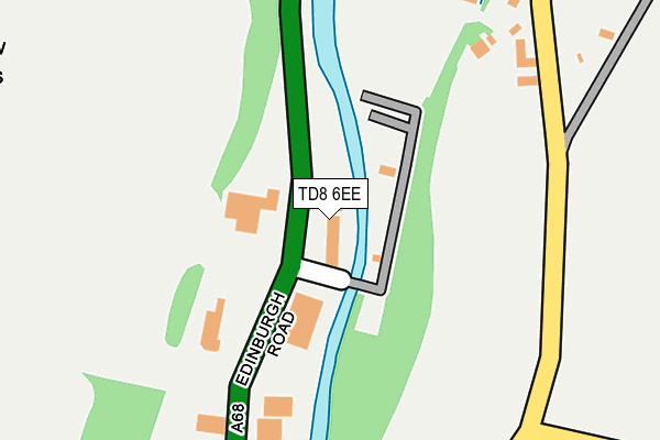 TD8 6EE map - OS OpenMap – Local (Ordnance Survey)