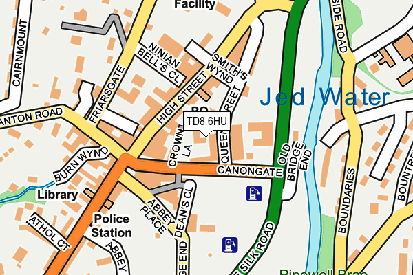 TD8 6HU map - OS OpenMap – Local (Ordnance Survey)