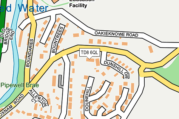 TD8 6QL map - OS OpenMap – Local (Ordnance Survey)