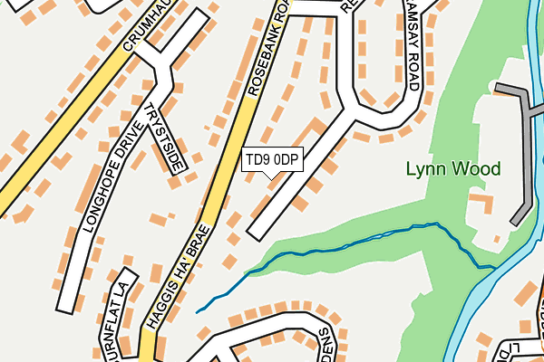 TD9 0DP map - OS OpenMap – Local (Ordnance Survey)