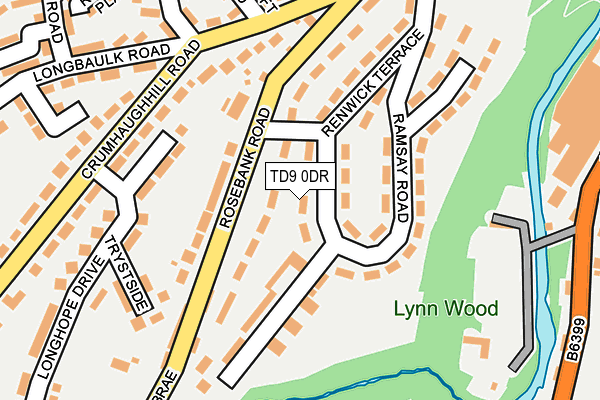 TD9 0DR map - OS OpenMap – Local (Ordnance Survey)