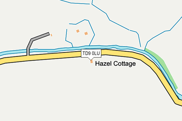 TD9 0LU map - OS OpenMap – Local (Ordnance Survey)