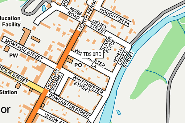 TD9 0RD map - OS OpenMap – Local (Ordnance Survey)