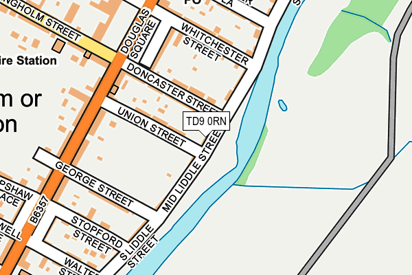 TD9 0RN map - OS OpenMap – Local (Ordnance Survey)