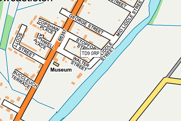 TD9 0RP map - OS OpenMap – Local (Ordnance Survey)